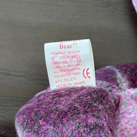 *Mint* Ty Beanie Baby, 2000 Signature Bear with Rare Tag - Picture 7 of 7